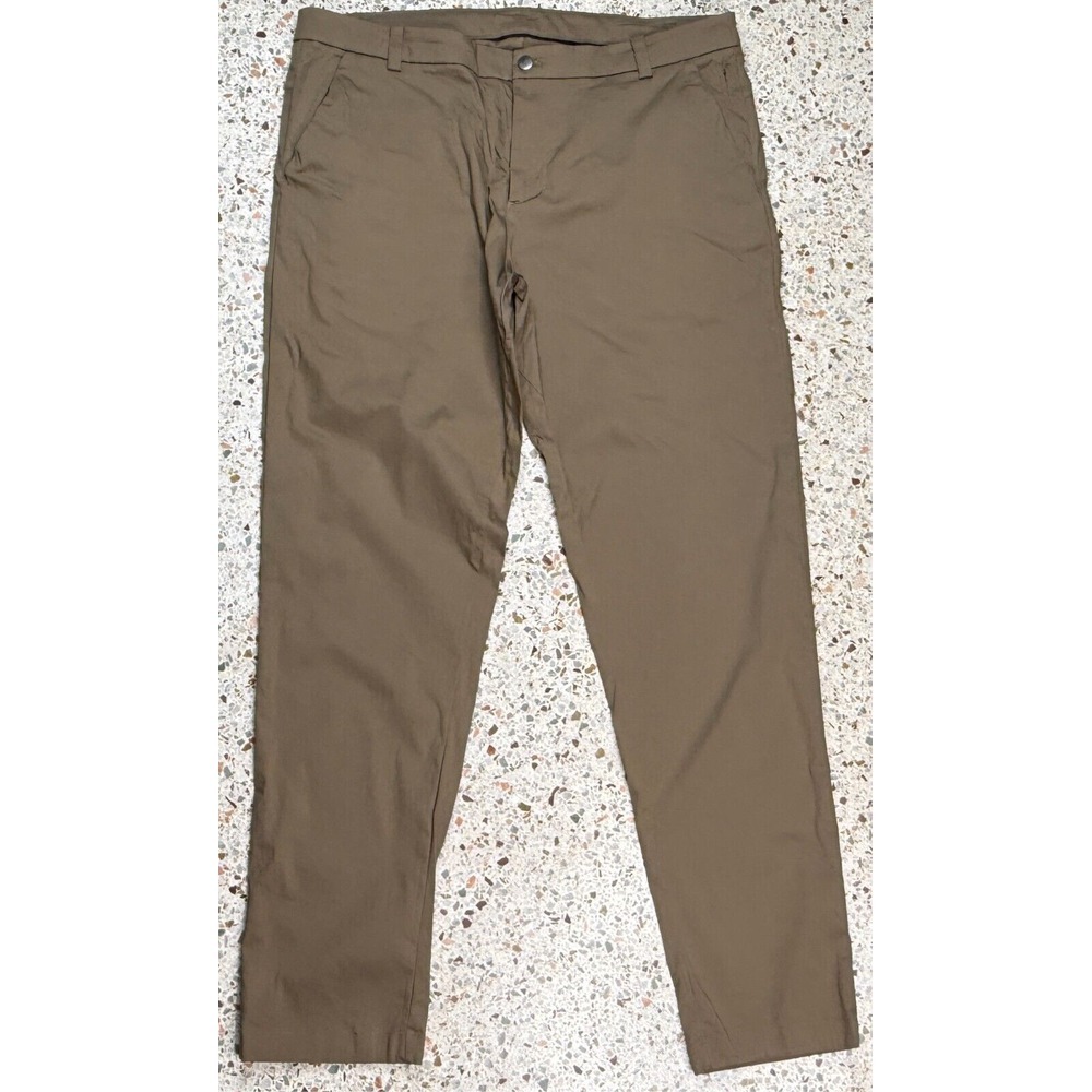 Lululemon‎ Men''s 5 Pocket Brown Chino Pants Size 39x32.5